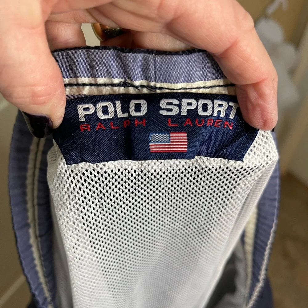 Ralph Lauren Polo Sport Navy Blue Swim Trunks Lined Size XXL